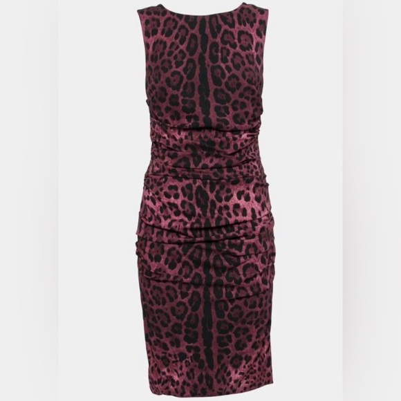 Dolce & Gabbana Dresses & Skirts - Dolce & Gabbana Animal Print Silk Sleeveless Dress, size 40 (US 4)